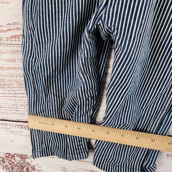 Round House  Overalls Hickory Railroad Stripe Size 18 Months EUC - Picture 3 of 8